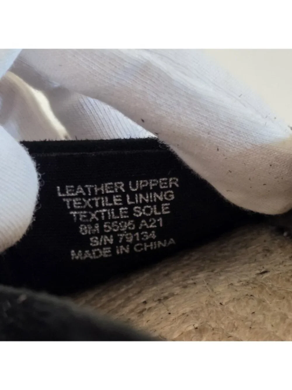 Tory Burch Espadrille Flats Shoes Women 8M Black Suede Leather Cap Toe Double T